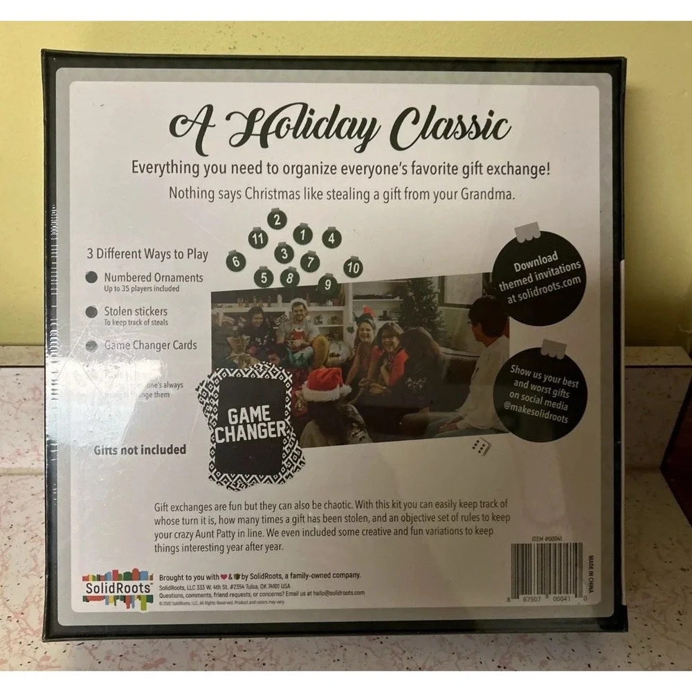 White Elephant Party Kit Game to Organize Your Holiday Christmas‎ Gift Exchange
